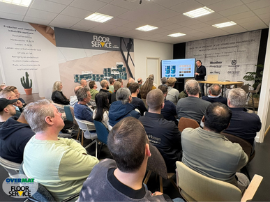 Gilde van Gediplomeerde Parketteurs op bezoek bij Overmat Industries