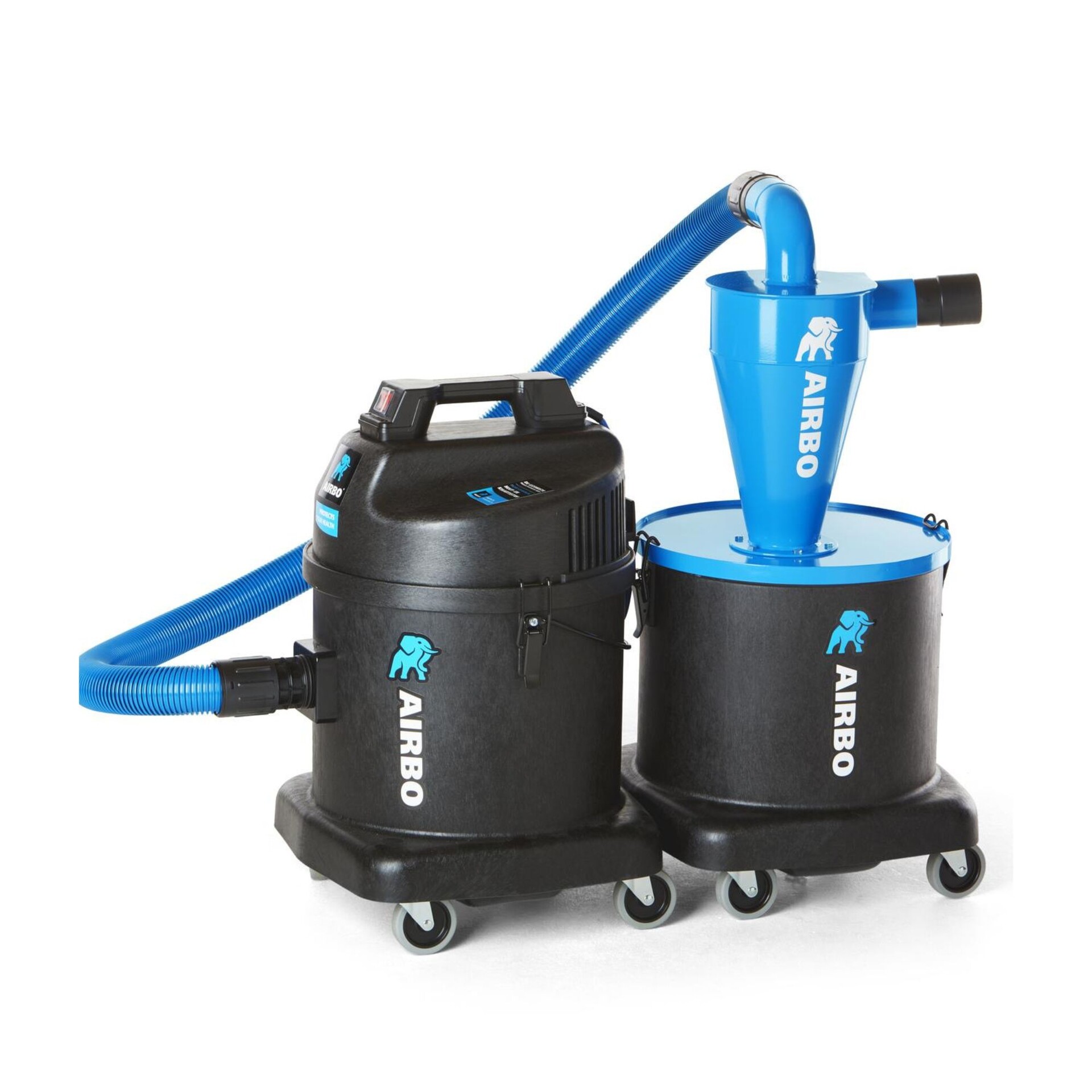 airbo_set_ntd570_met_voorafscheider_23l_compleet AIRBO ND5 adapters, 4 stuks in tas - Overmat